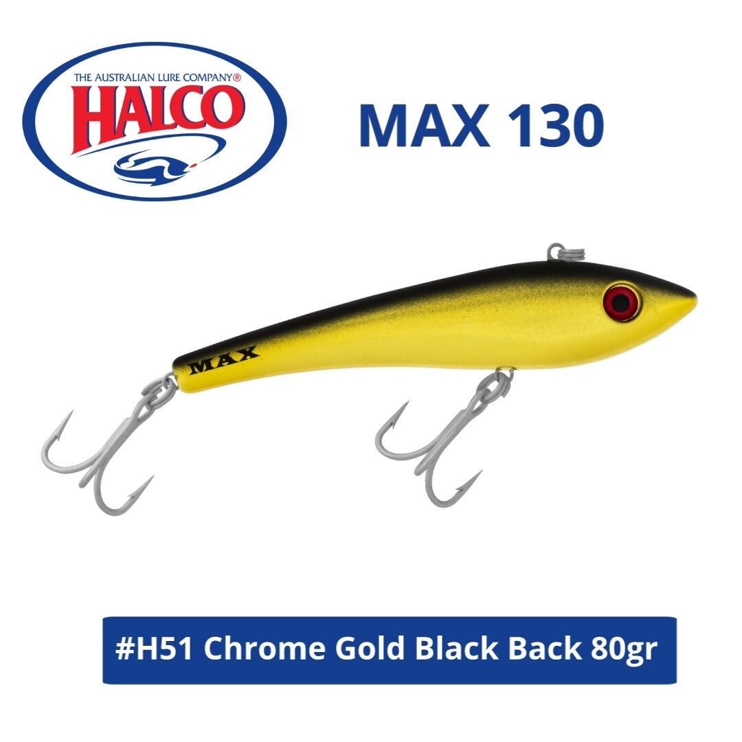 HALCO MAX 130 80GR #H51 Chrome gold black back