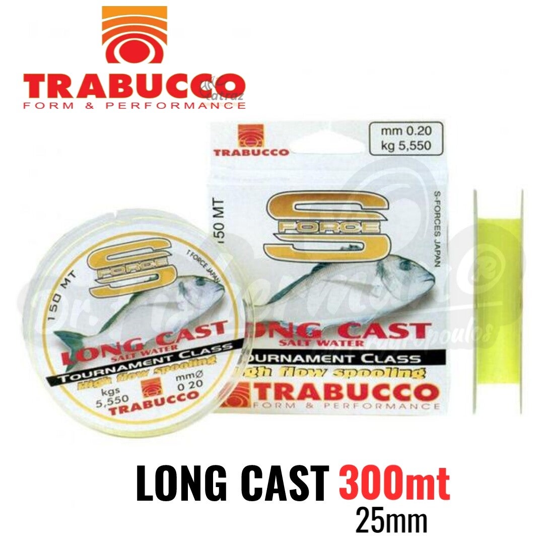 TRABUCCO S-FORCE LONG CAST YELLOW 300MT