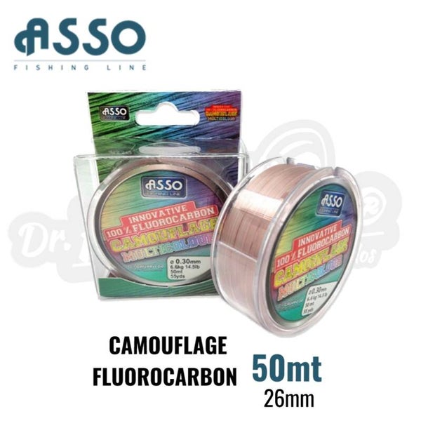 ASSO CAMOUFLAGE FLUOROCARBON 50MT