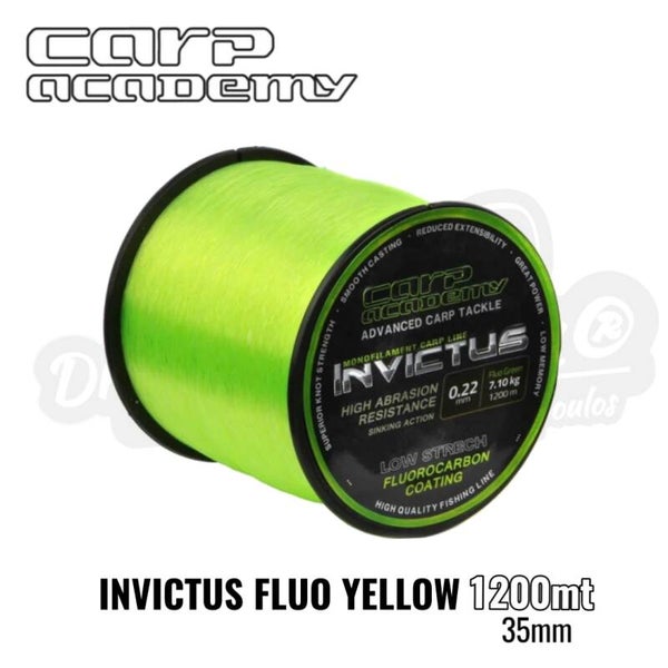 CARP ACADEMY INVICTUS FLUO YELLOW 1200MT 35MM