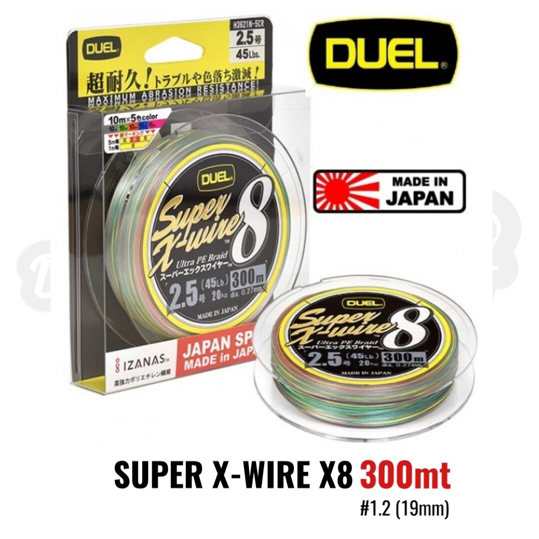DUEL SUPER X-WIRE X8 300MT#1.2 (19MM)