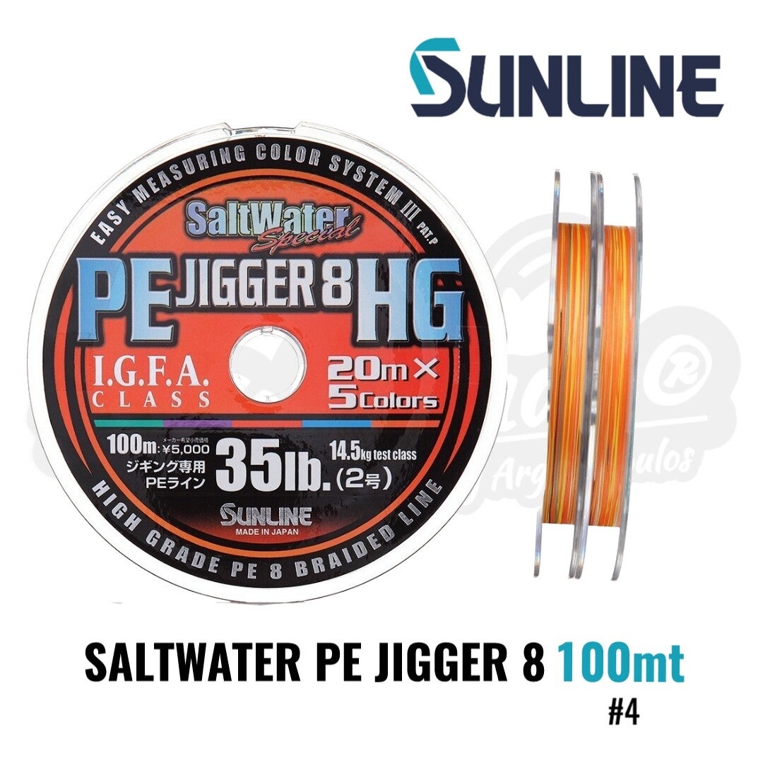 SUNLINE SALTWATER PE JIGGER 8 100MT #4