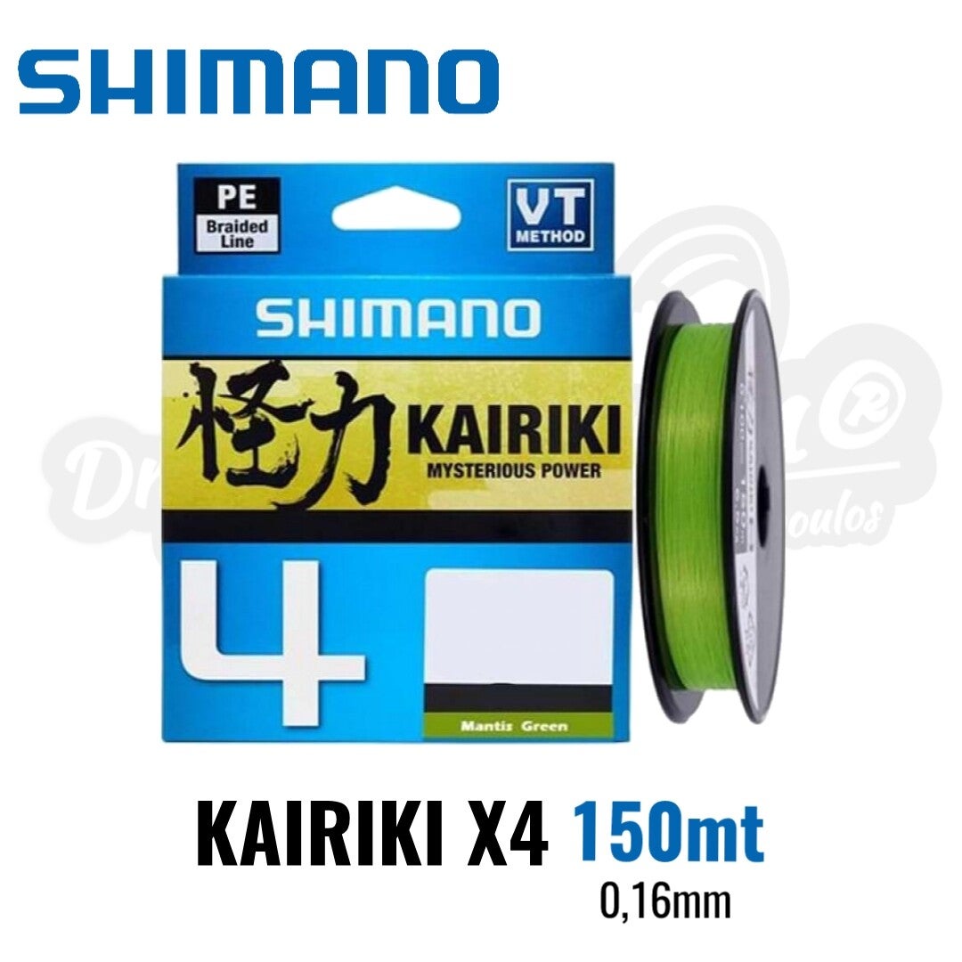 SHIMANO KAIRIKI X4 150MT GREEN 16MM
