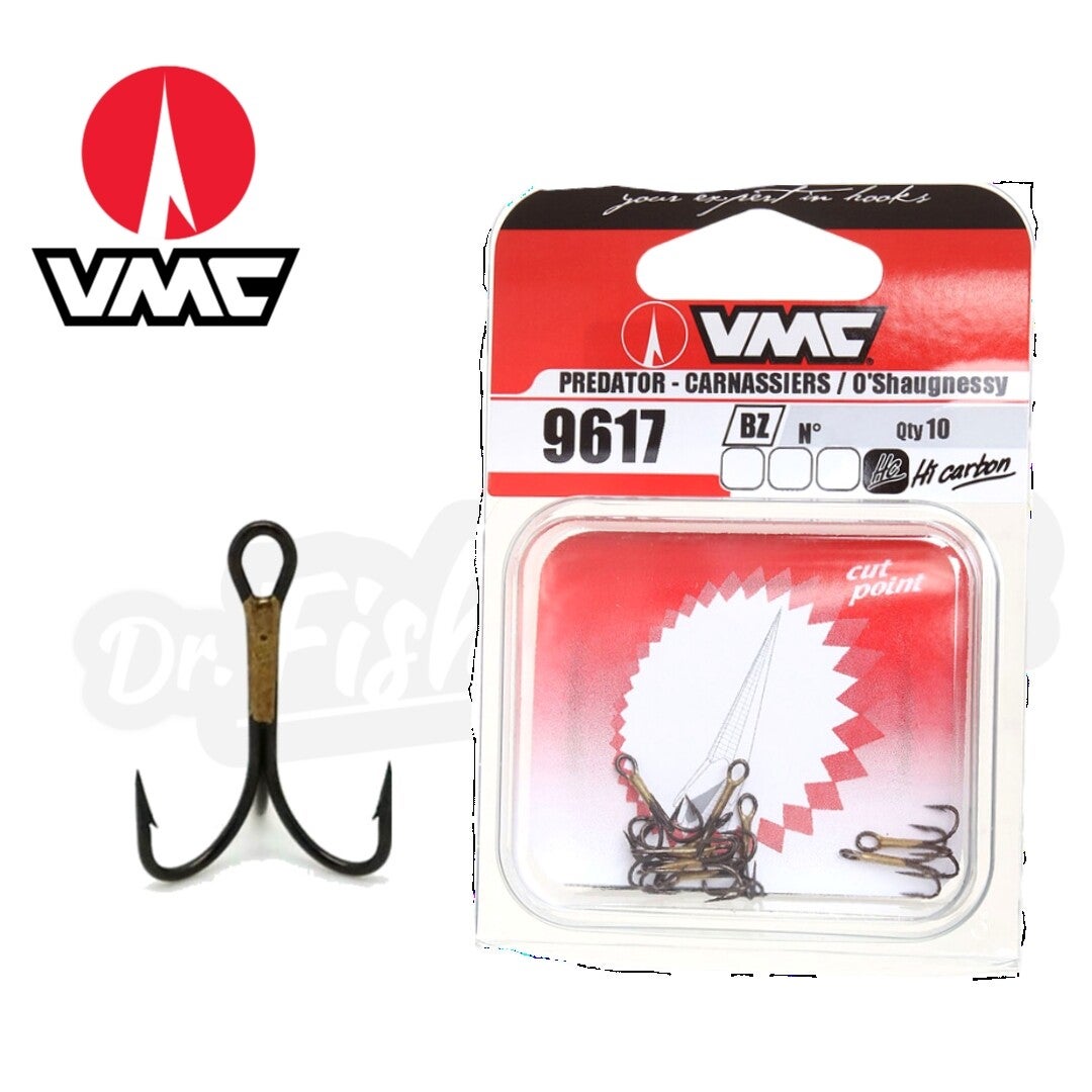 VMC 9617BZ O'SHAUGHNESSY TREBLE HOOK 10PCS