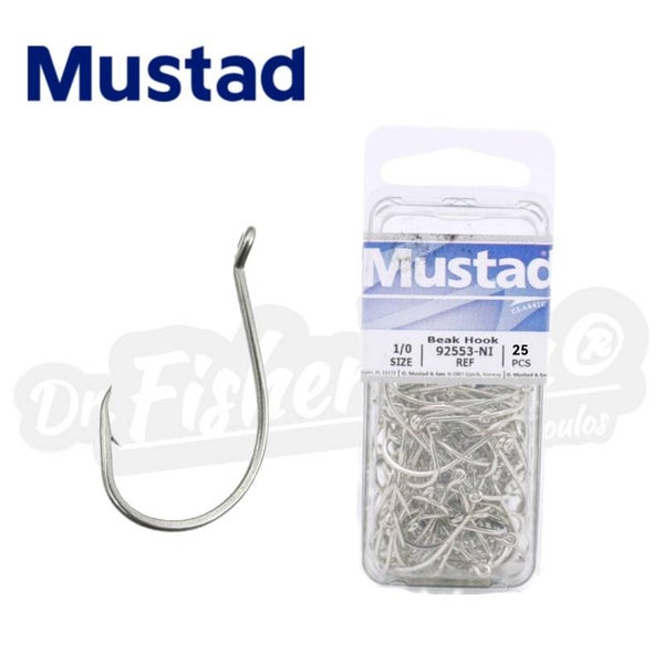 MUSTAD STAINLESS STEEL HOOK W/EYE 92553S