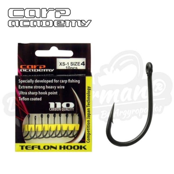 CARP ACADEMY TEFLON HOOKS XS-1