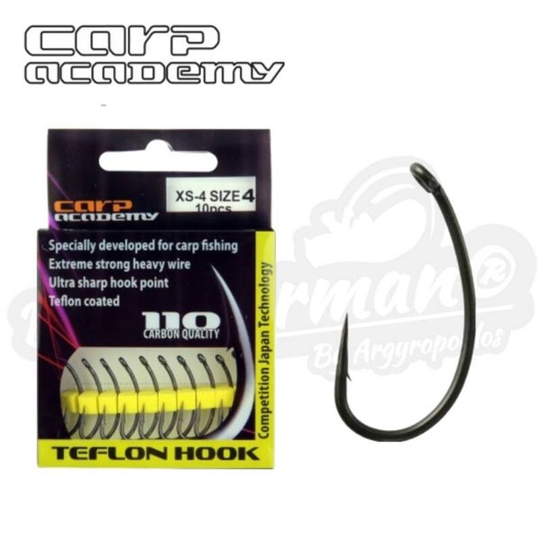 CARP ACADEMY TEFLON HOOKS XS-4