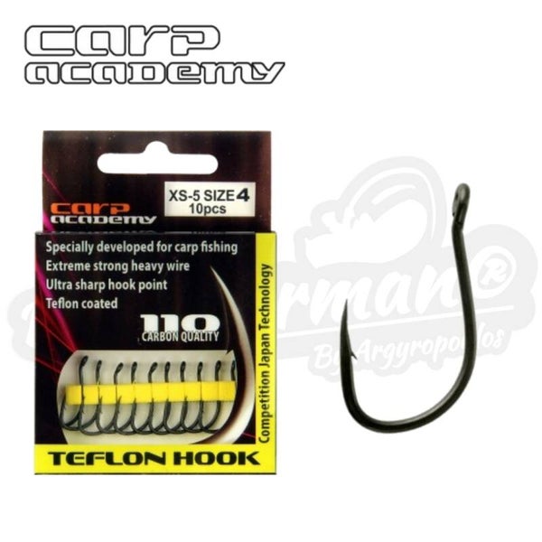 CARP ACADEMY TEFLON HOOKS XS-5