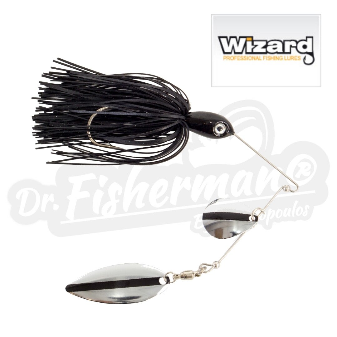 WIZARD SPINNER BAIT 87302-110 10GR BLACK-WHITE