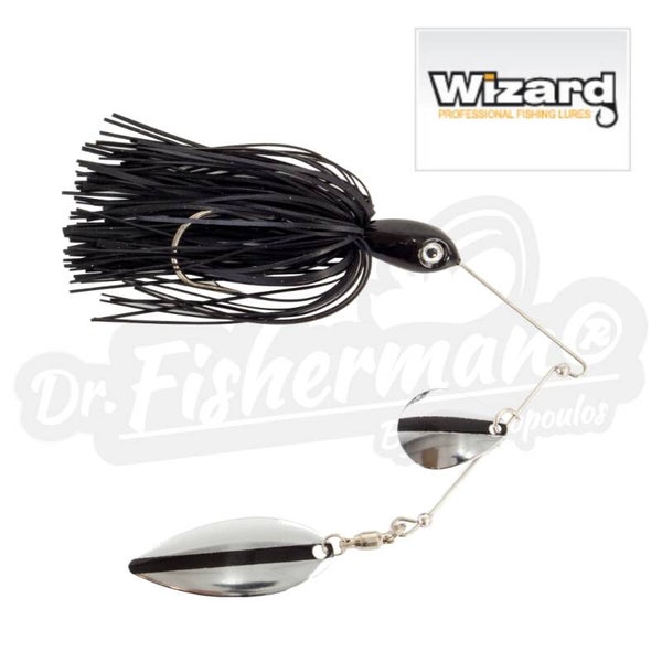 WIZARD SPINNER BAIT 87302-110 10GR BLACK-WHITE