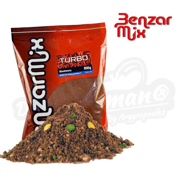 BENZAR MIX TURBO GROUNDBAIT 800GR BLOODWORM