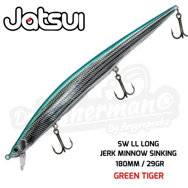 JATSUI SEA SLICKER SW LL LONG JERK SINKING MINNOW 180MM /29 GR COLOR 71