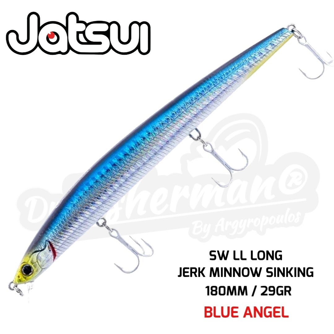 JATSUI SEA SLICKER SW LL LONG JERK SINKING MINNOW 180MM /29 GR COLOR 73