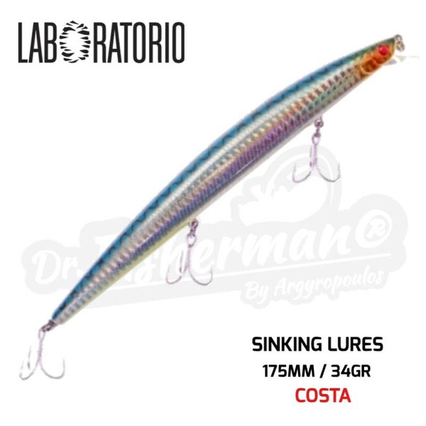 LABORATORIO SINKING LURES 175MM / 34GR COSTA