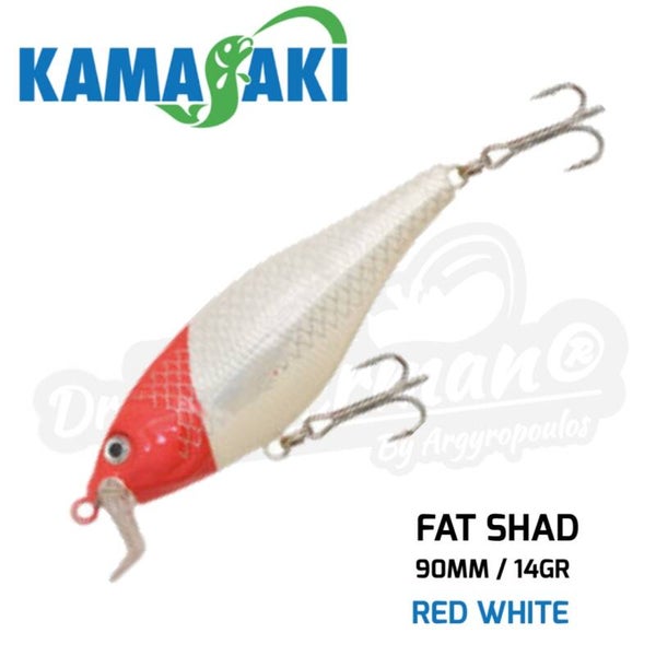 KAMASAKI FAT SHAD 90MM/ 14GR RED WHITE