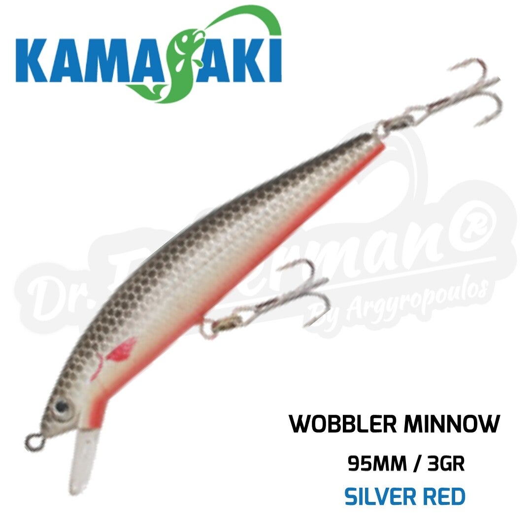 KAMASAKI WOBBLER MINNOW 95MM/3GR SILVER RED