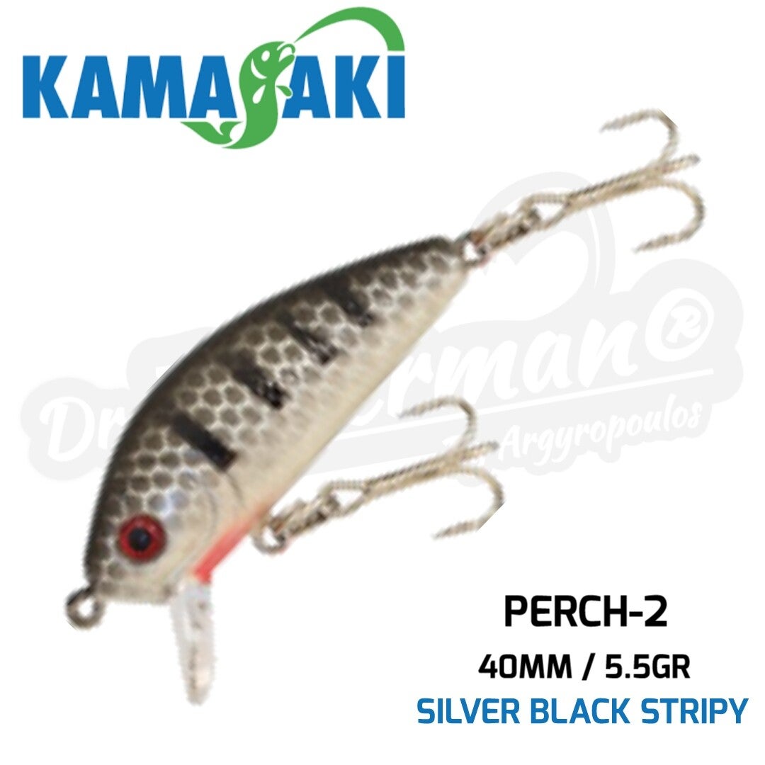 KAMASAKI PERCH-2 40MM/5.5GR SILVER BLACK STRIPY