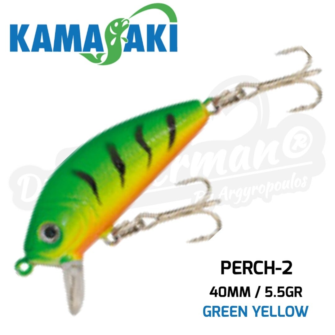 KAMASAKI PERCH-2 40MM/5.5GR GREEN YELLOW