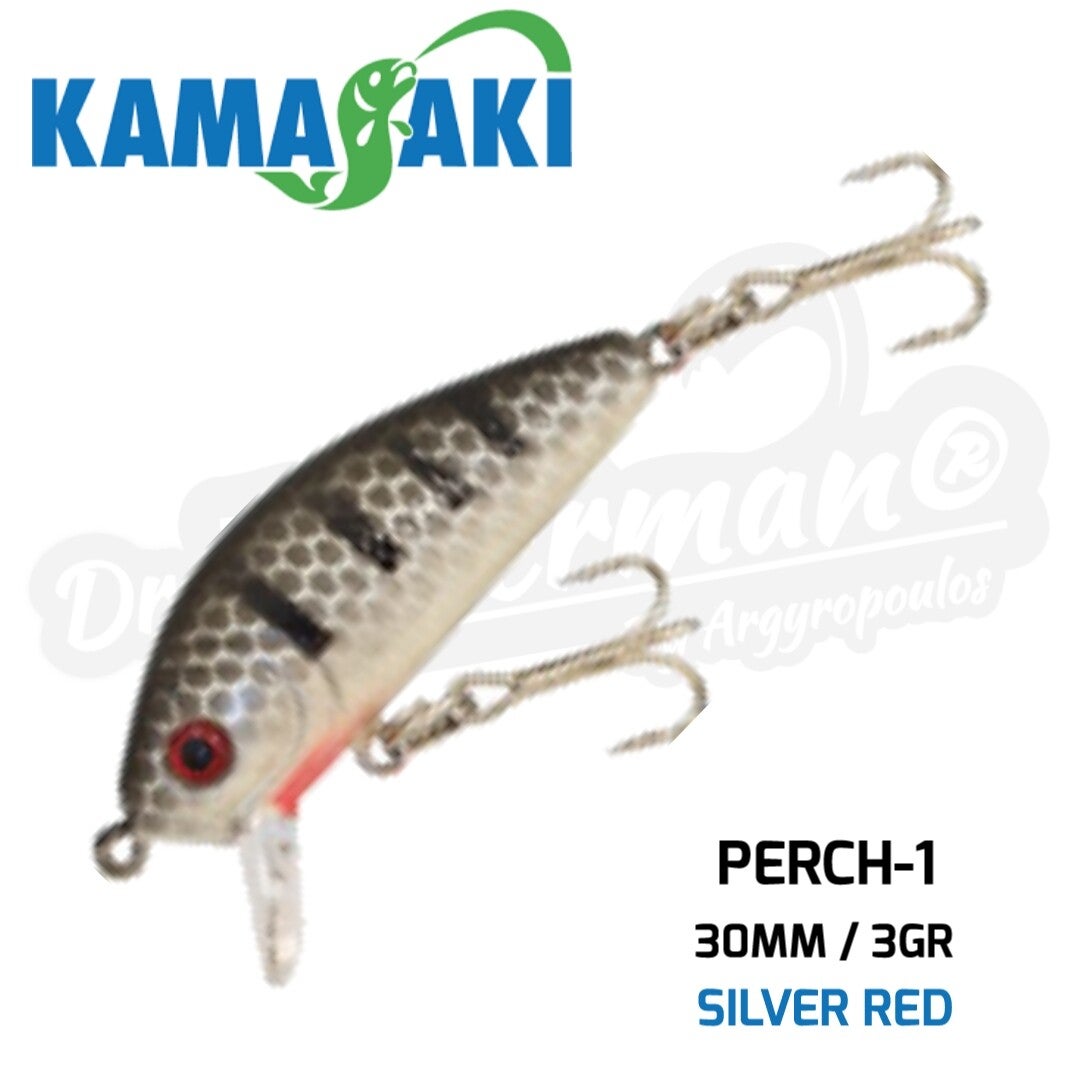 KAMASAKI PERCH-1 30MM/3GR SILVER BLACK STRIPY