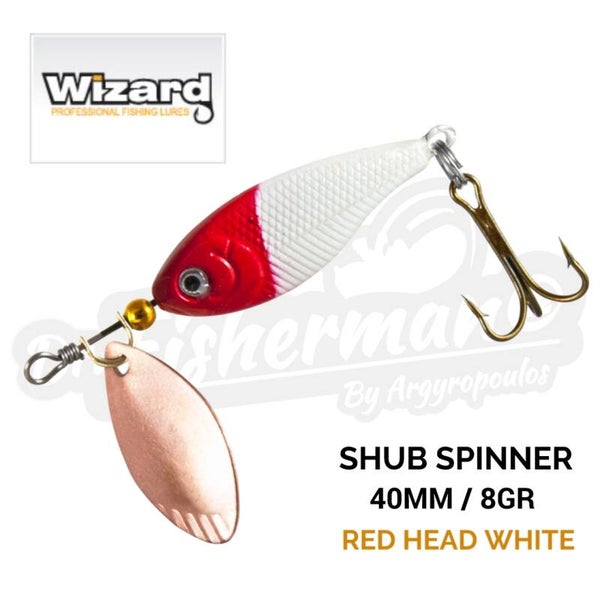 KAMASAKI SHUB SPINNER 40MM / 8GR RED HEAD WHITE