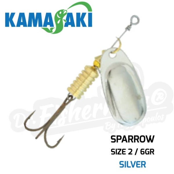 KAMASAKI SPARROW SILVER SPINNER SIZE 2 / 6GR