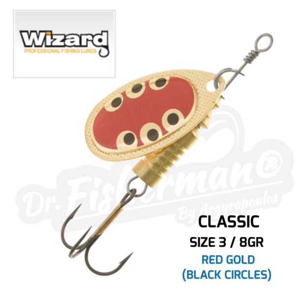 WIZARD CLASSIC SPINNER GOLD 84073-367 SIZE 3 / 8GR