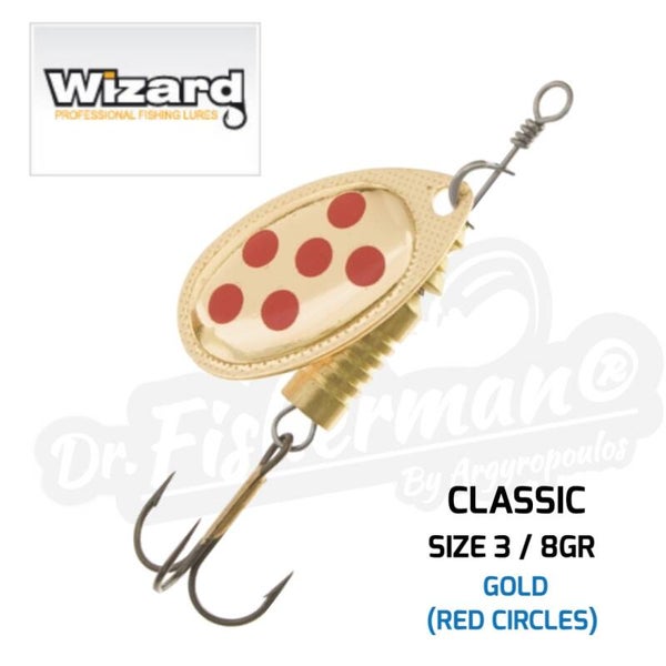 WIZARD CLASSIC SPINNER GOLD 84073-368 SIZE 3 / 8GR
