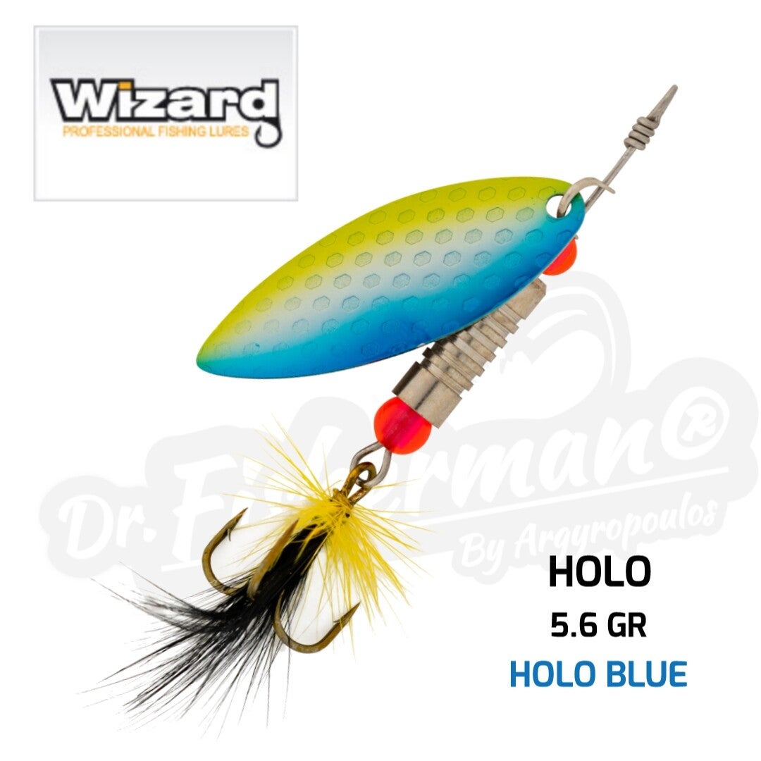 WIZARD HOLO BLUE SPINNER 5.6GR