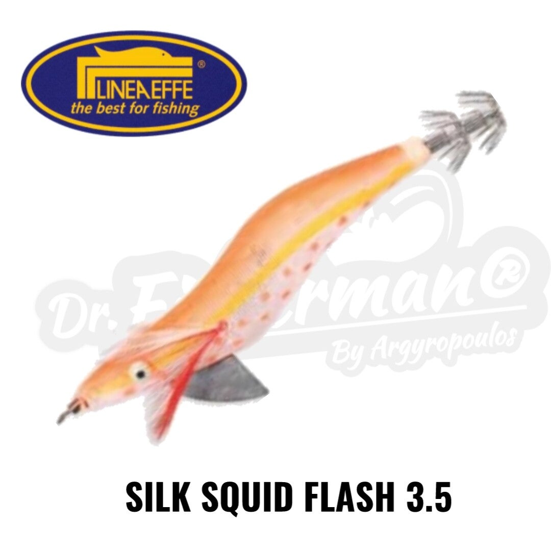 LINEA EFFE SILK SQUID FLASH JIG ORANGE 3.5