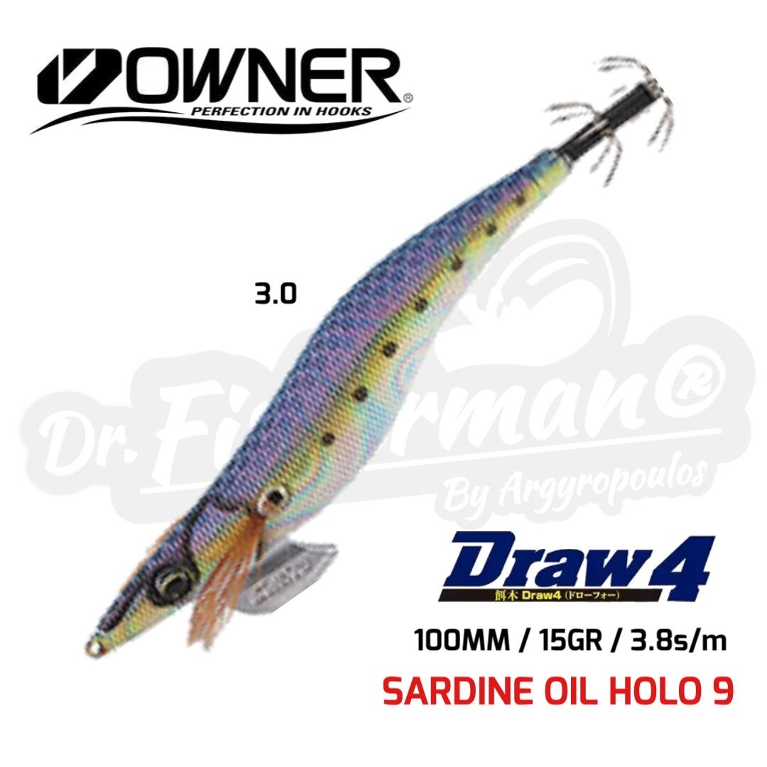 OWNER DRAW 4 SQUID JIG ED-3.0-09