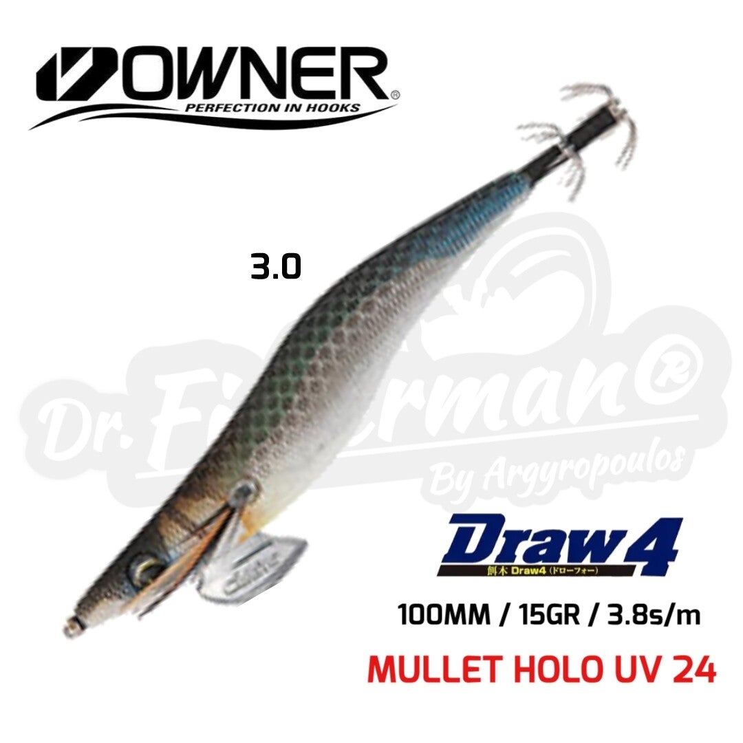 OWNER DRAW 4 SQUID JIG ED-3.0-24