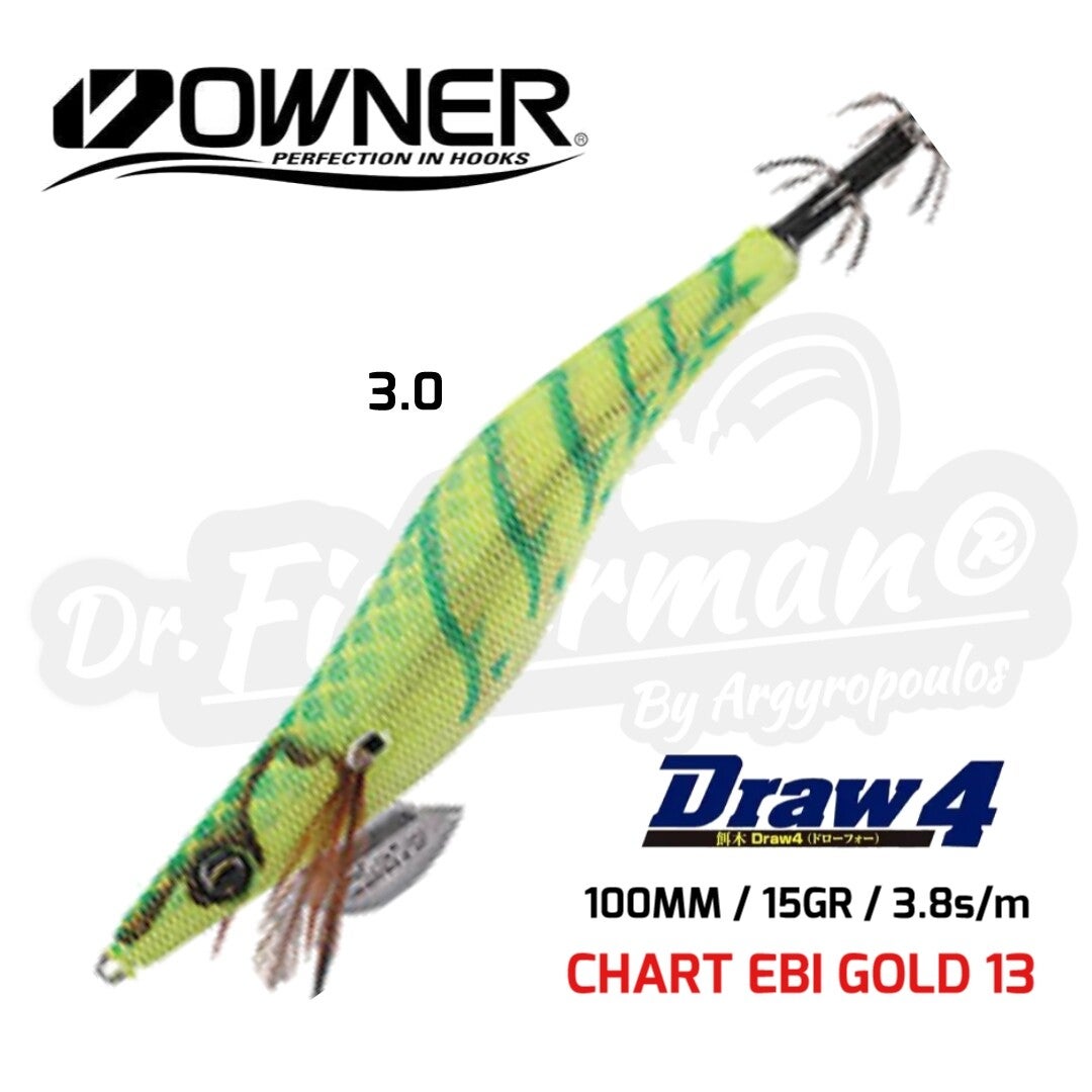 OWNER DRAW 4 SQUID JIG ED-3.0-13