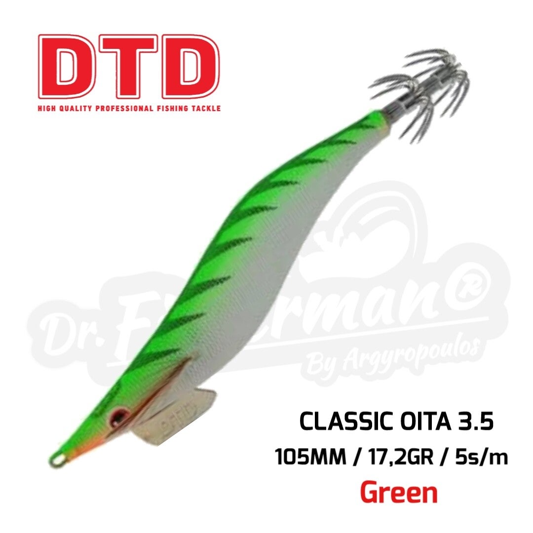 DTD SQUID JIG CLASSIC OITA 3.5 17.2GR GREEN