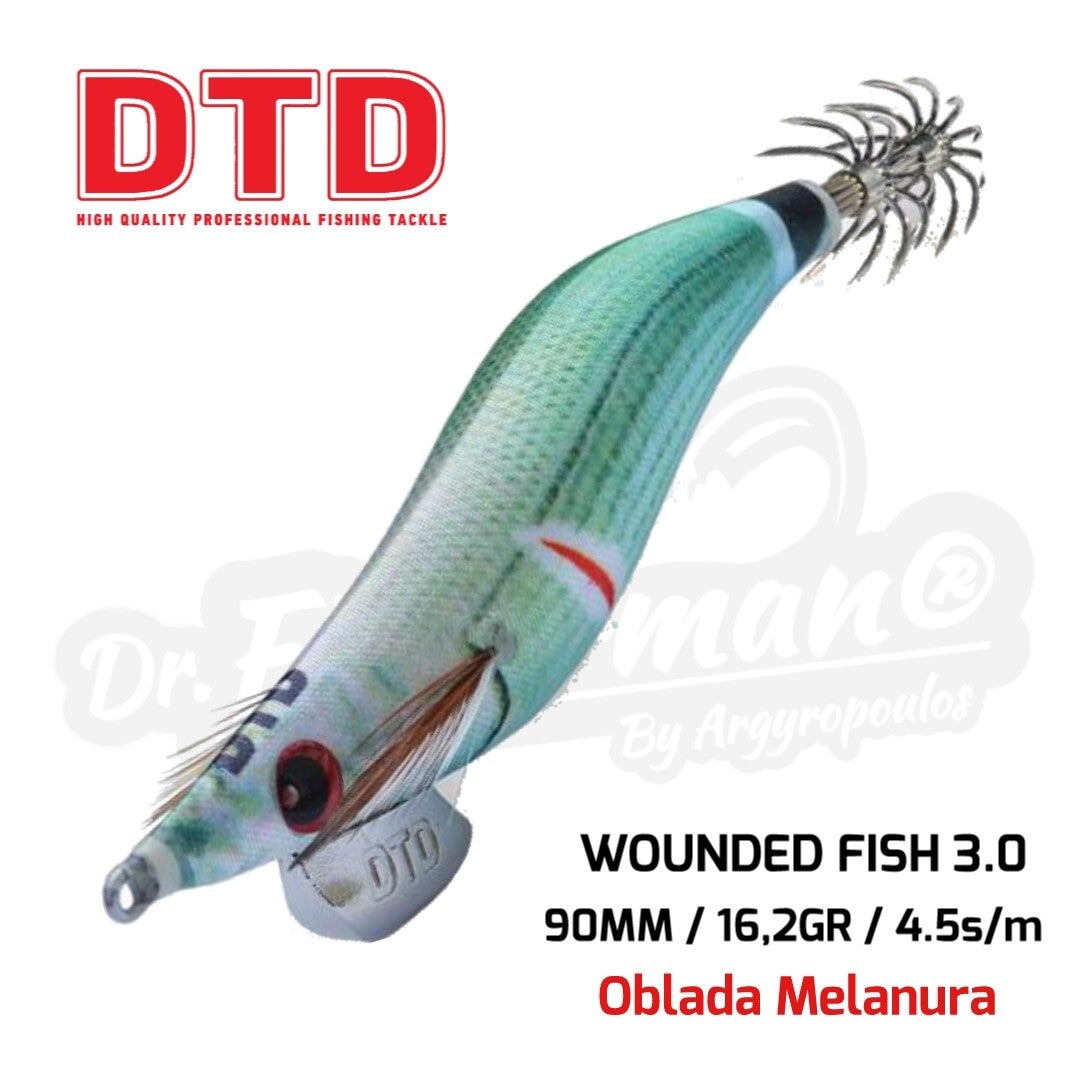 DTD SQUID JIG WOUNDED FISH 3.0 16.2GR OBLADA MELANURA