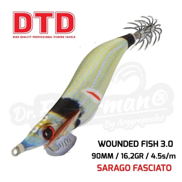 DTD SQUID JIG WOUNDED FISH 3.0 16.2GR SARAGO FASCIATO