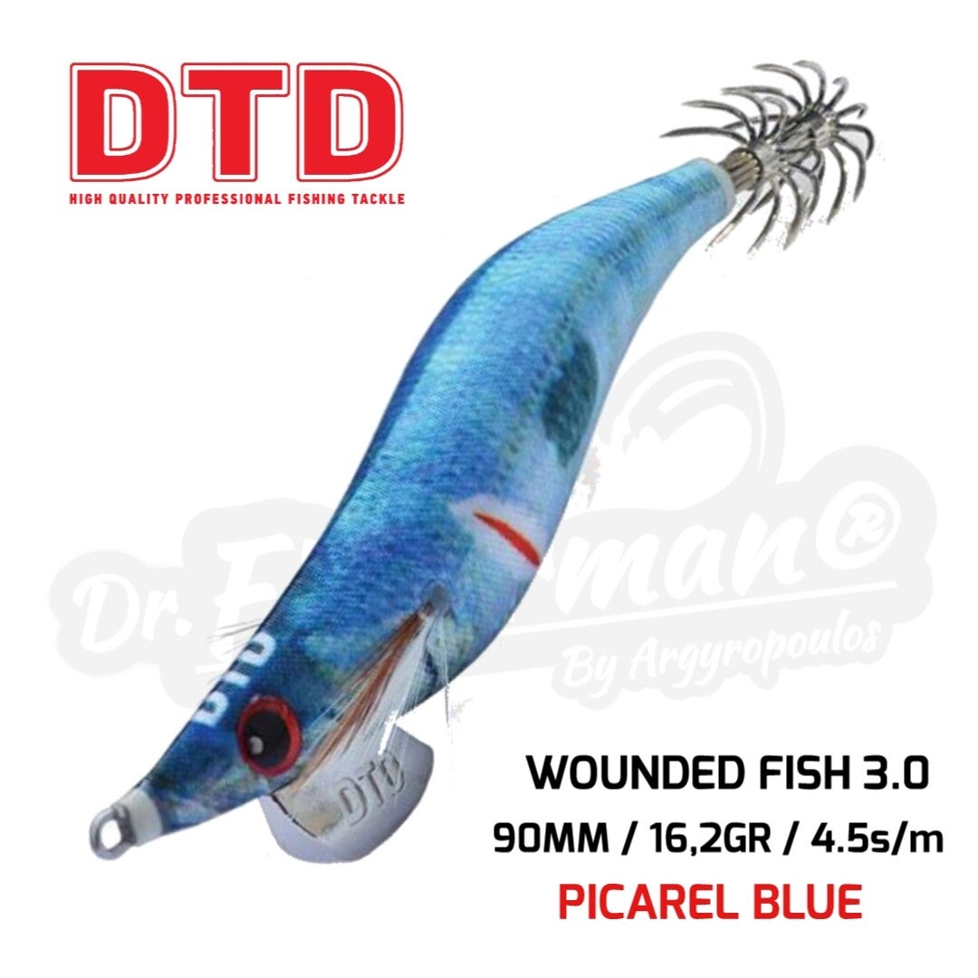 DTD SQUID JIG WOUNDED FISH 3.0 16.2GR PICAREL BLUE