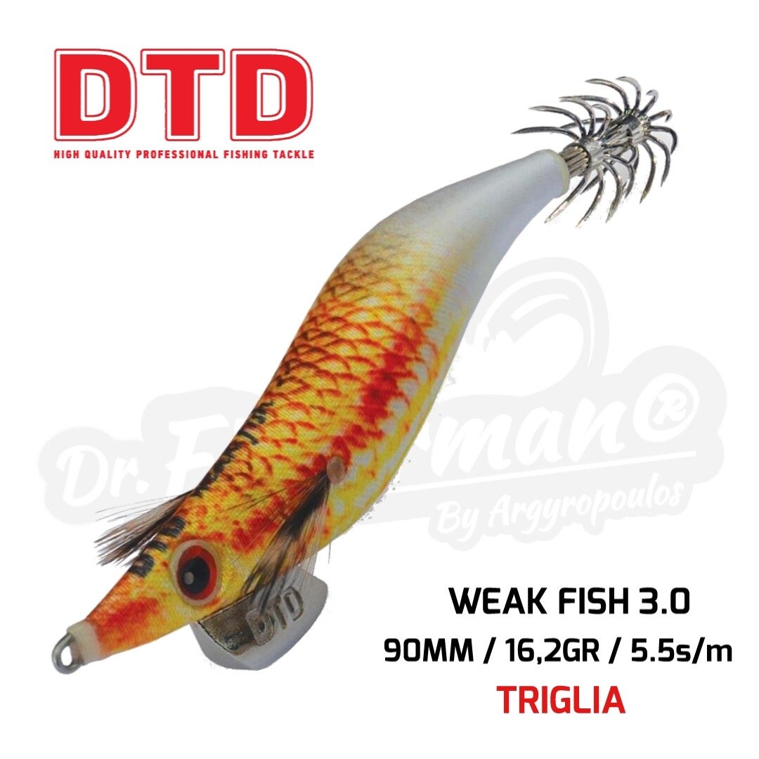 DTD SQUID JIG WEAK FISH 3.0 16.2GR TRIGLIA