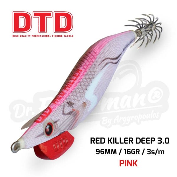 DTD SQUID JIG RED KILLER DEEP 3.0 16GR PINK