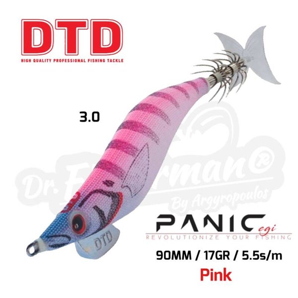 DTD SQUID JIG PANIC FISH 3.0 17GR PINK