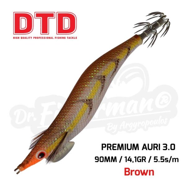 DTD SQUID JIG PREMIUM AURI 3.0 14.1GR BROWN