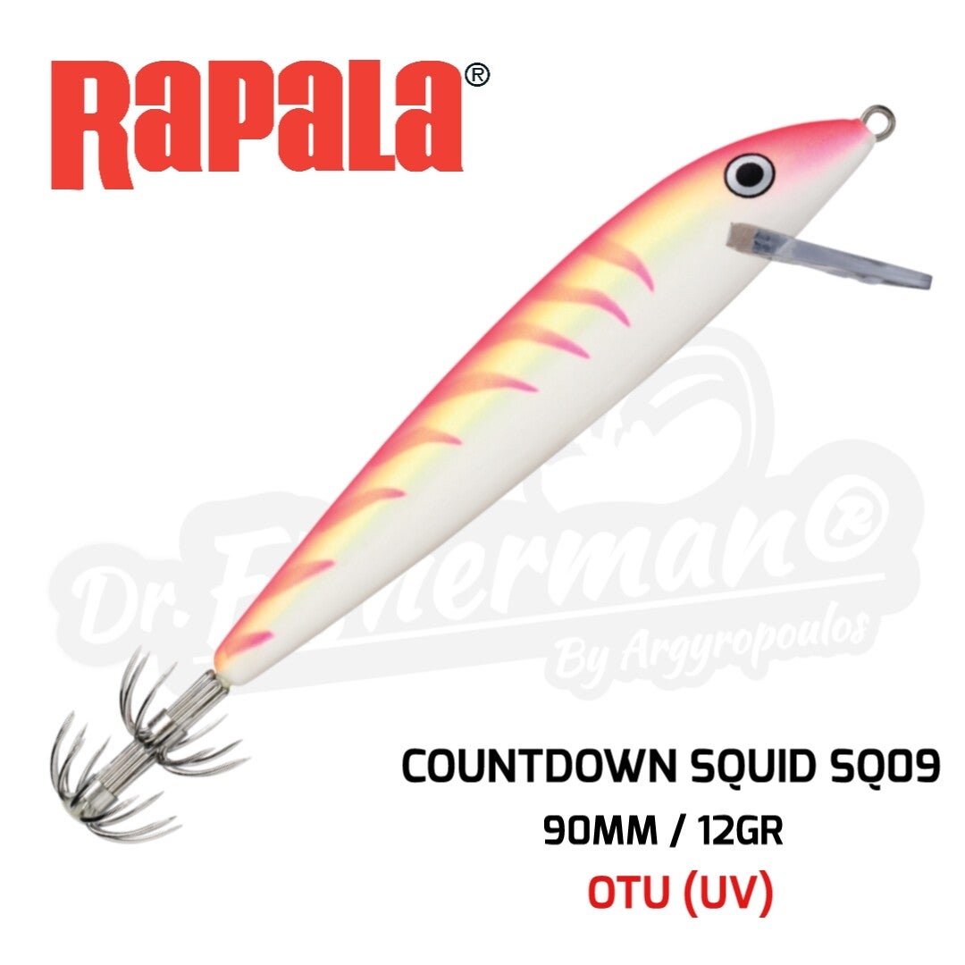 RAPALA COUNTDOWN SQUID TROLLING JIG SQ09 12GR OTU (UV)