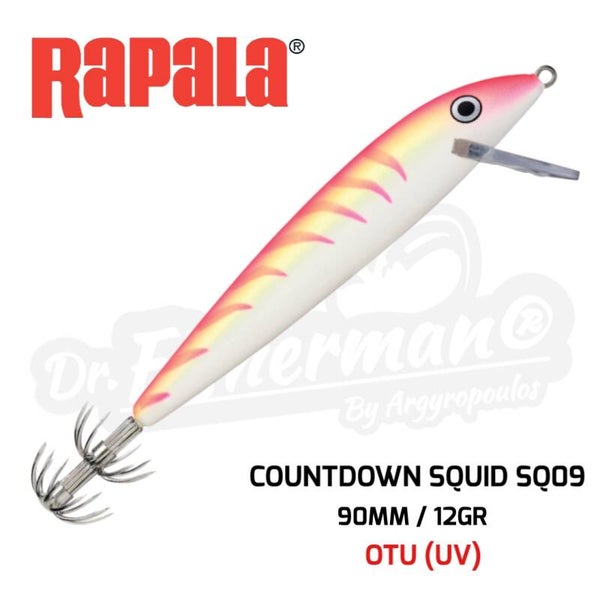 RAPALA COUNTDOWN SQUID TROLLING JIG SQ09 12GR OTU (UV)