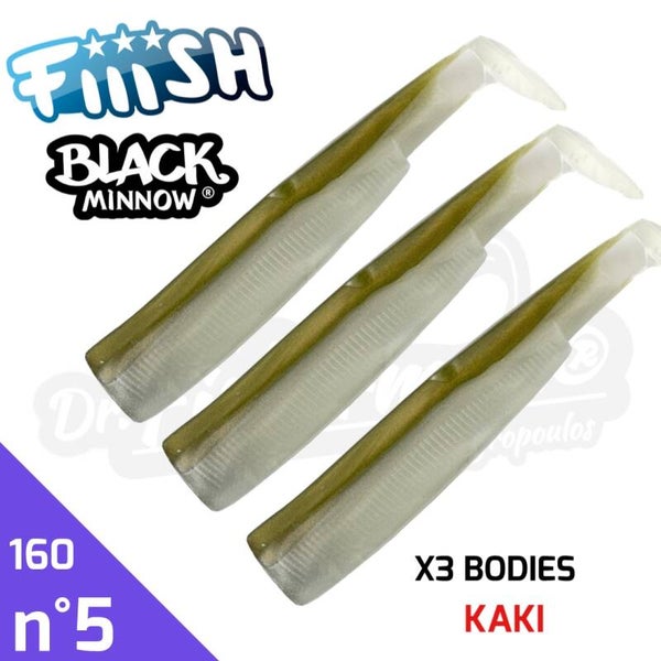FIIISH BLACK MINNOW 160 X3 BODIES KAKI #5
