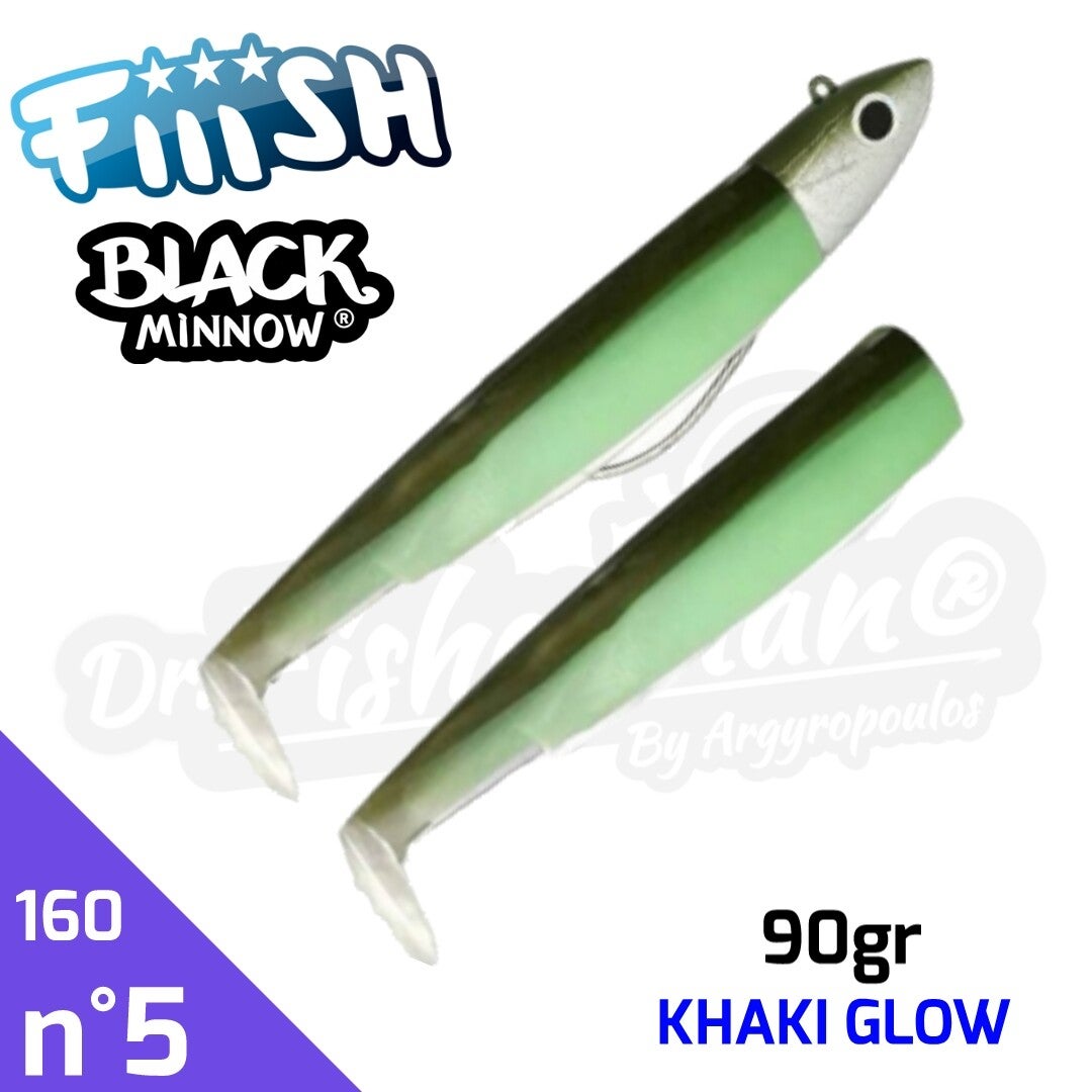 FIIISH BLACK MINNOW 160 90GR KHAKI GLOW #5