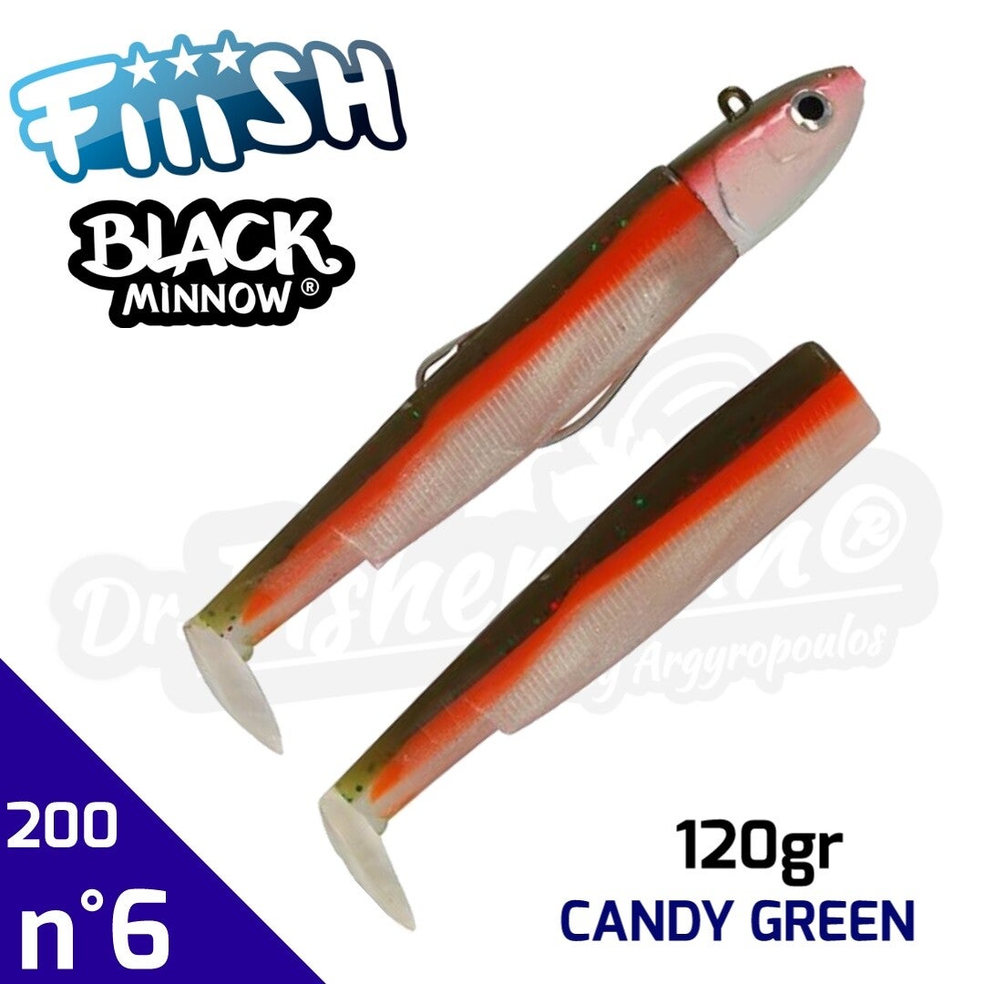 FIIISH BLACK MINNOW 200 120GR CANDY GREEN #6