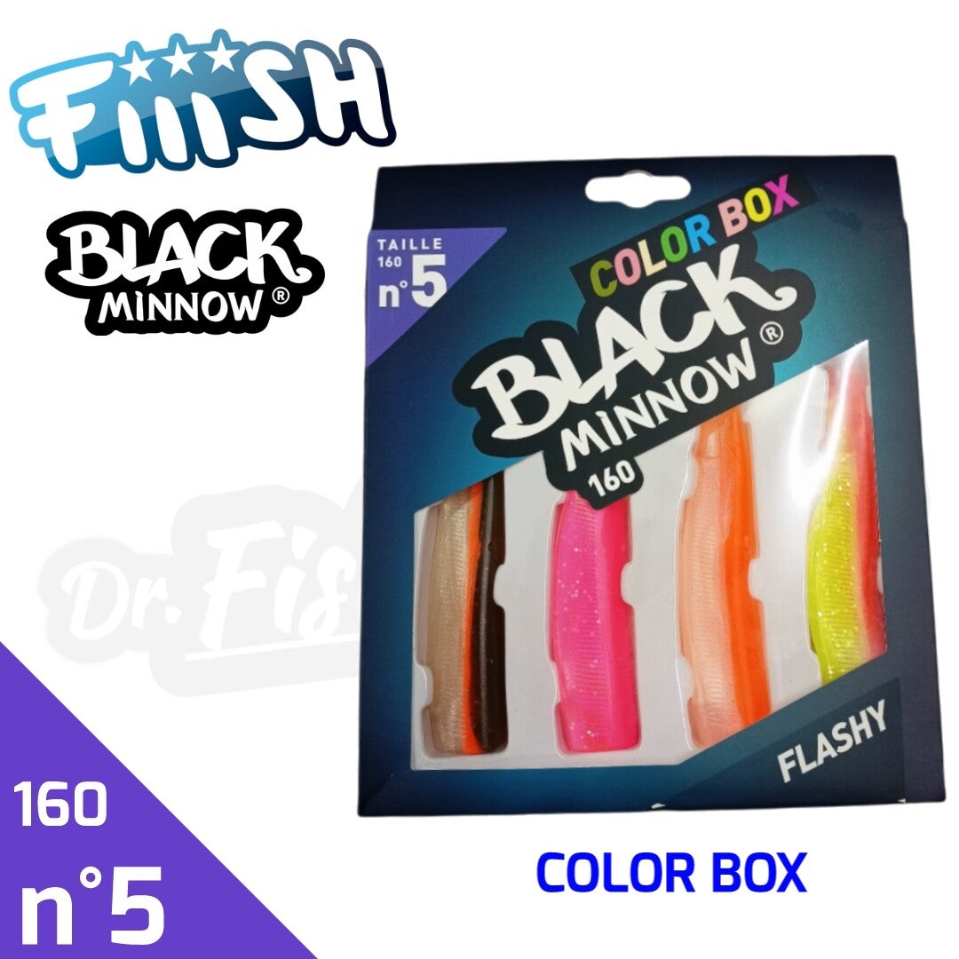 BLACK MINNOW COLOR BOX 160 #5 FLASHY