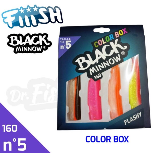 BLACK MINNOW COLOR BOX 160 #5 FLASHY