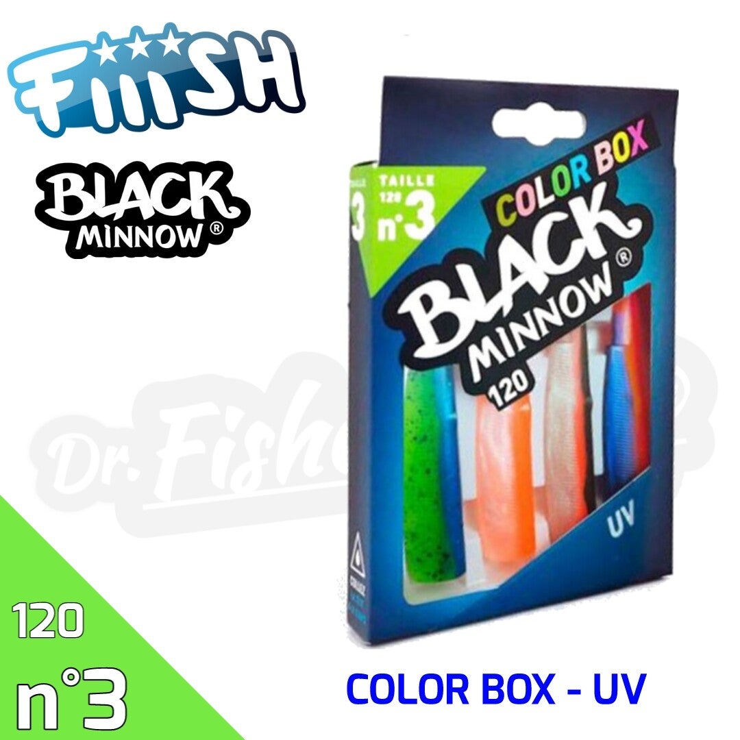 BLACK MINNOW COLOR BOX 120 #3 UV