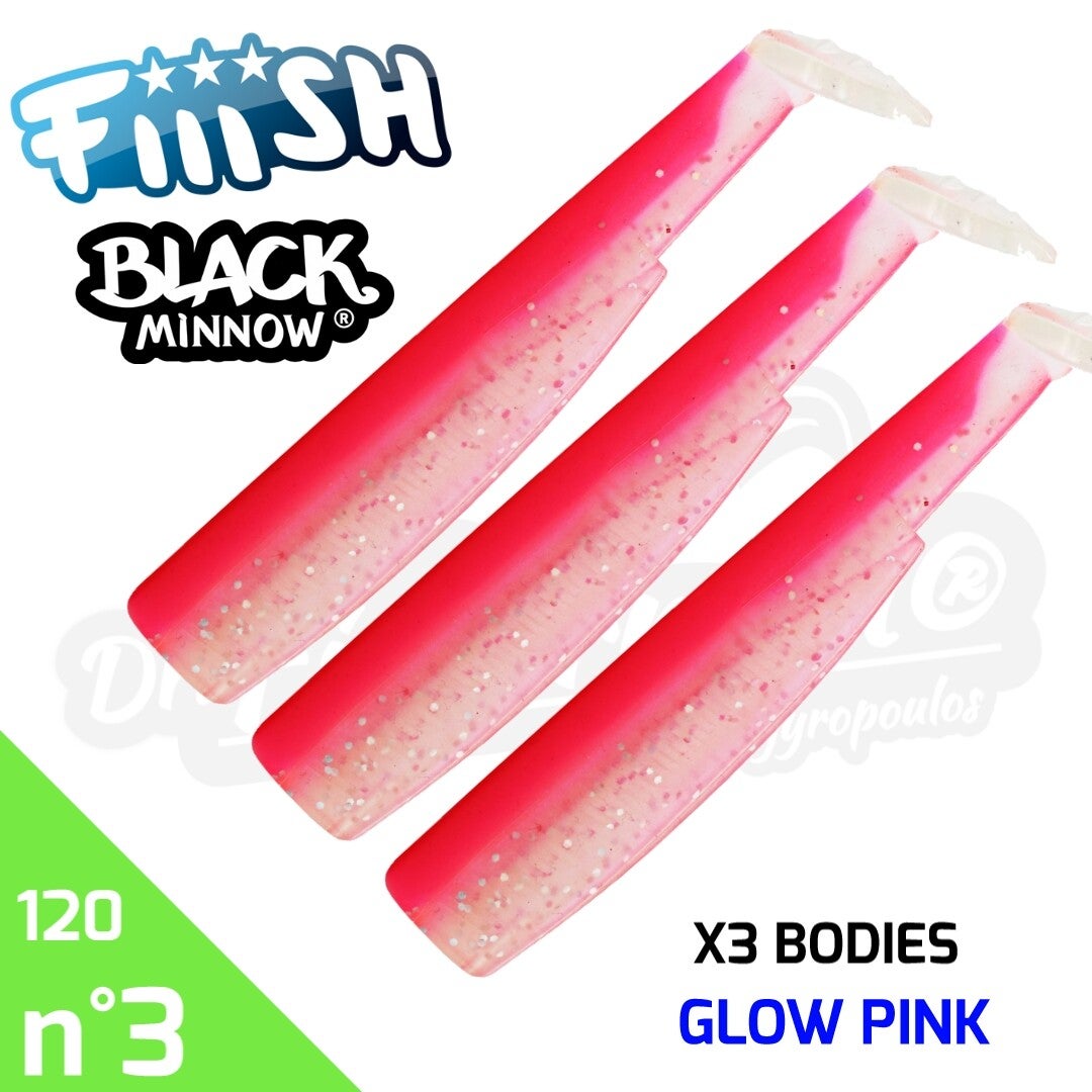 FIIISH BLACK MINNOW 120 X3 BODIES KAKI #3