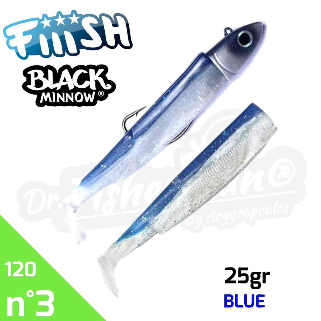 FIIISH BLACK MINNOW 120 25GR BLUE #3